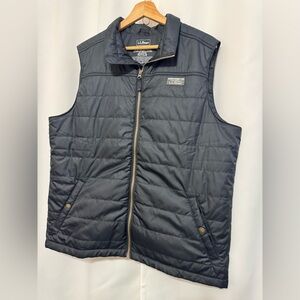 L.L. Bean Men's Black Quilted Vest Large